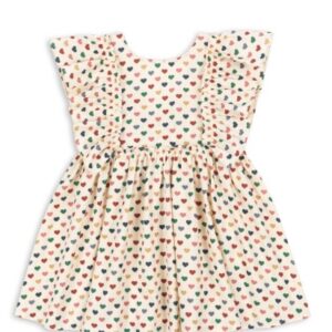 Konges Slojd Παιδικό Φόρεμα EVIA BOW DRESS COEUR COLORÉ